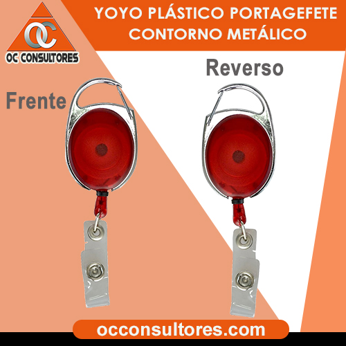 Yoyos Portagafetes Personalizados Plástico o Metálico Credencial